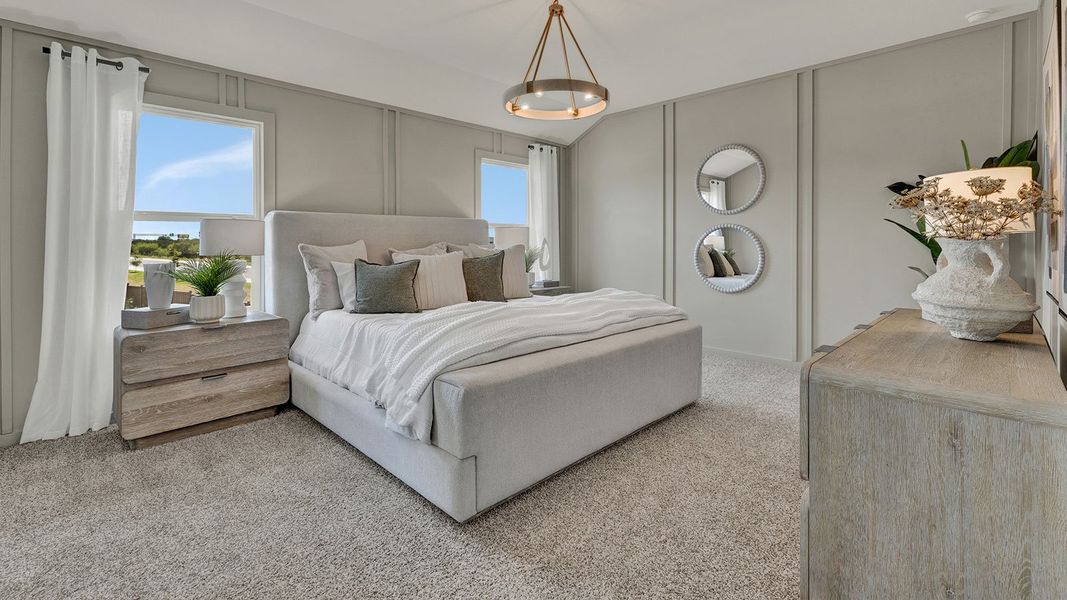 Furnished interior in a model home at Mayfair in New Braunfels (Image 30).