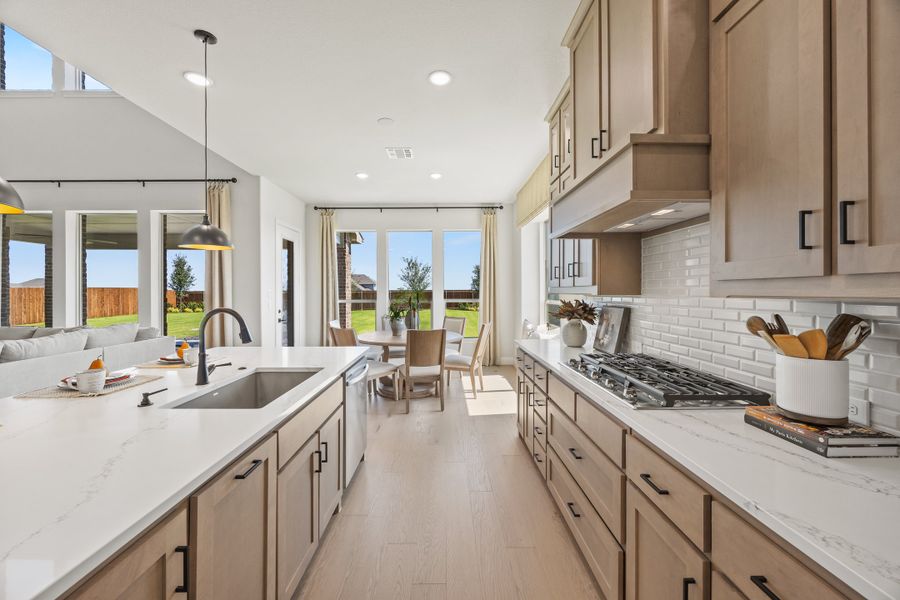 Furnished interior in a model home at Myrtle Creek in Waxahachie (Image 34).