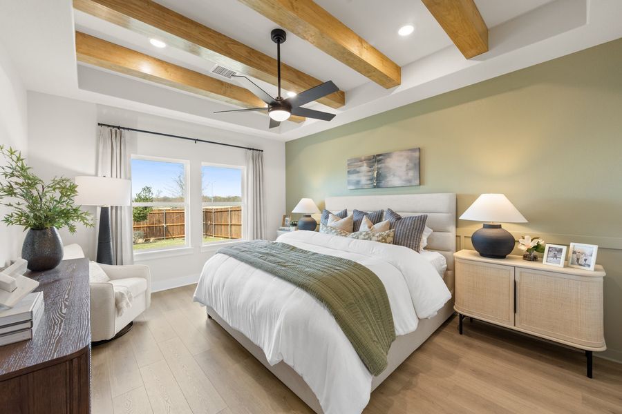 Furnished interior in a model home at Wildflower Ranch in Fort Worth (Image 34).