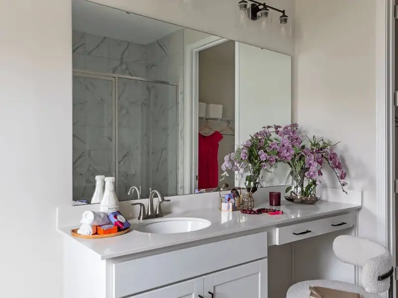 Furnished interior in a model home at Amplitude in Charlotte (Image 13). Furnished interior in a model home at Amplitude in Charlotte (Image 13).