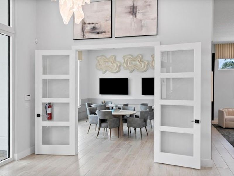 Furnished interior in a model home at High Pointe in Vero Beach (Image 78).