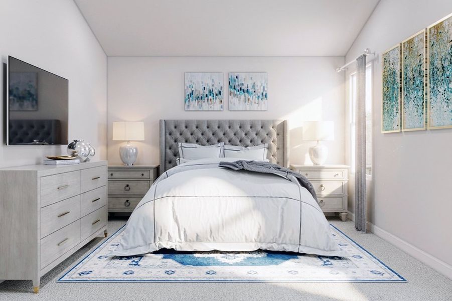 Furnished interior in a model home at Forest Ridge in Edgefield (Image 6).