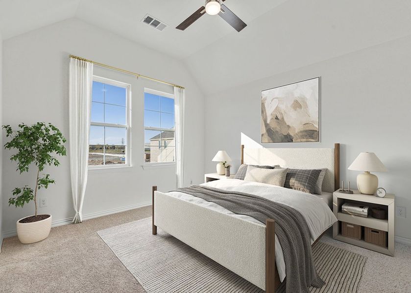 Furnished interior in a model home at Heritage Village in Haltom City (Image 28).