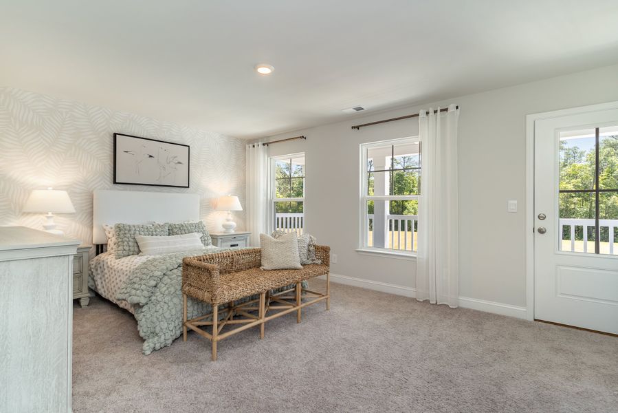 Furnished interior in a model home at Waterbridge in Myrtle Beach (Image 56).