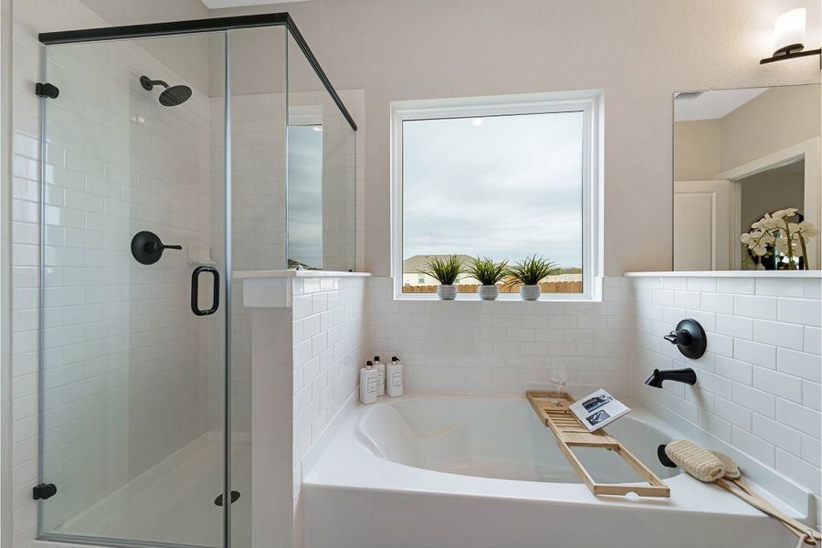 Furnished interior in a model home at Cloud Country in New Braunfels (Image 40). Furnished interior in a model home at Cloud Country in New Braunfels (Image 40).