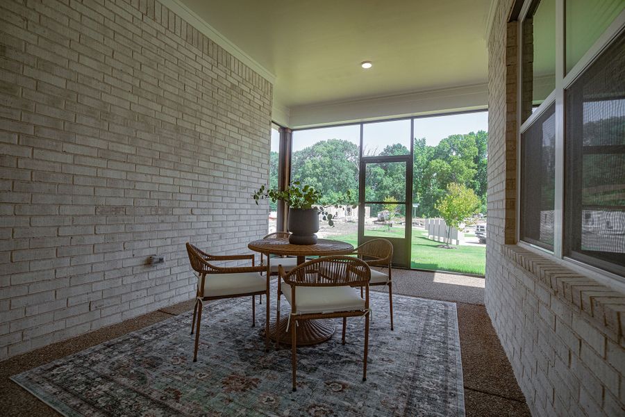 Furnished interior in a model home at Amherst in Cordova (Image 57).