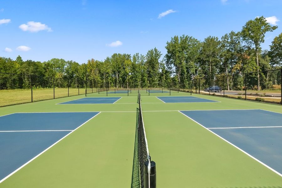 Four pickleball courts Four pickleball courts