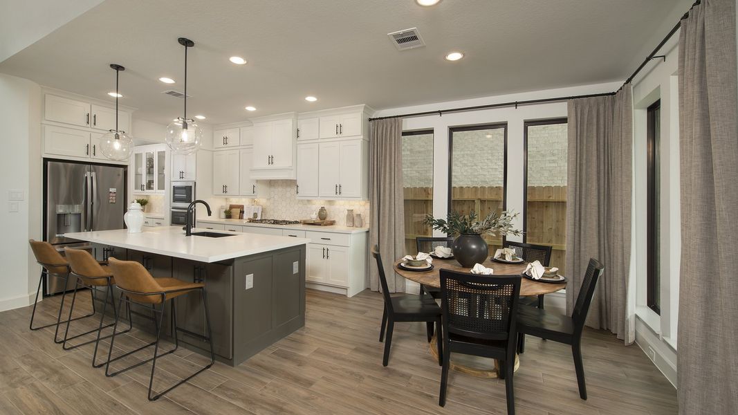 Furnished interior in a model home at Harvest Green 60' in Richmond (Image 8).