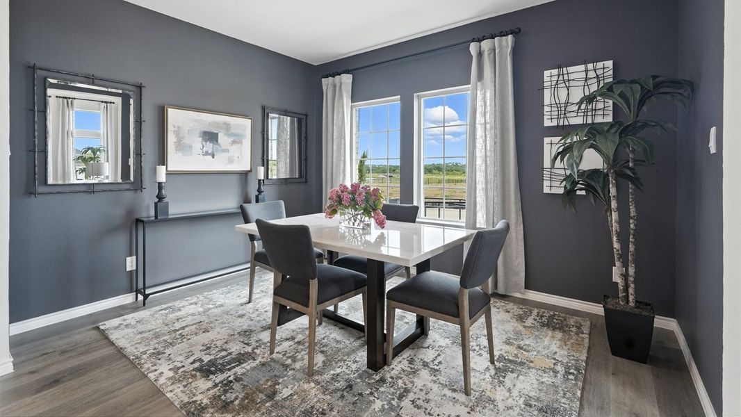 Furnished interior in a model home at Lilybrooke at Legacy Hills in Celina (Image 46).