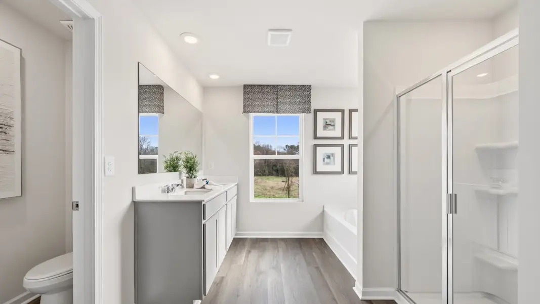 Furnished interior in a model home at Jackson Landing in Jefferson (Image 33). Furnished interior in a model home at Jackson Landing in Jefferson (Image 33).