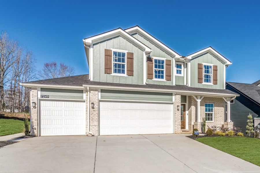 Front exterior of a home in the Brush Creek community, located in Fairview, TN (Image 2).
