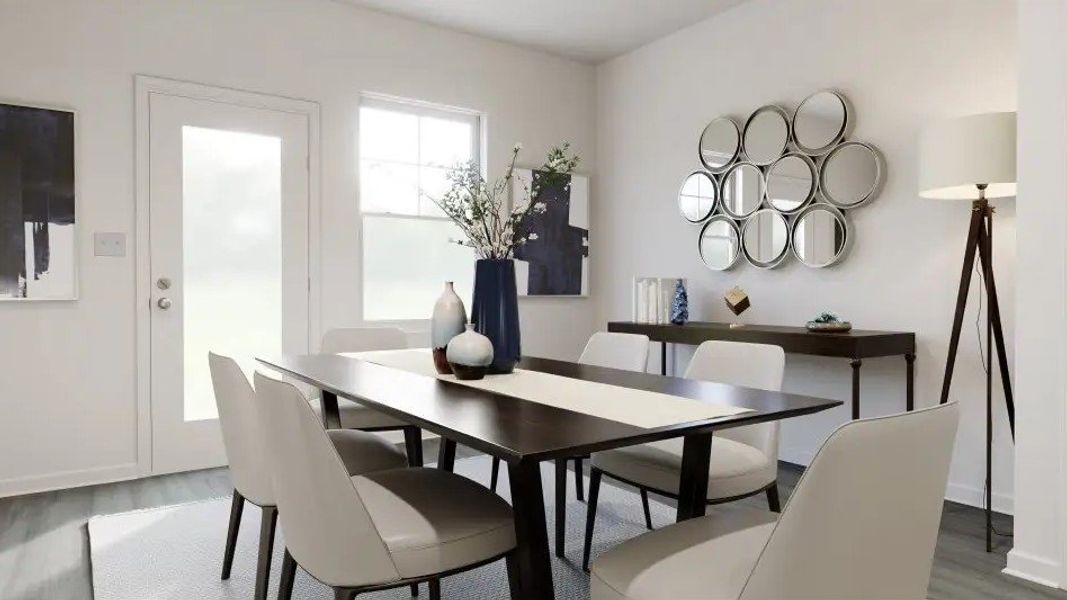 Furnished interior in a model home at Wesley Downs in Durham (Image 5). Furnished interior in a model home at Wesley Downs in Durham (Image 5).