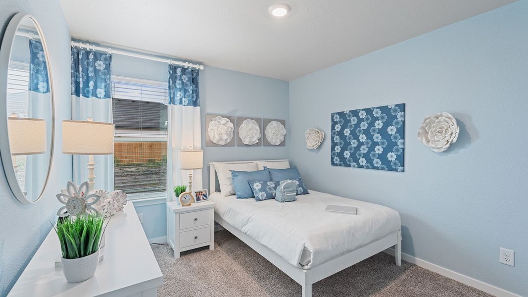 Furnished interior in a model home at Bridges Mill in Corpus Christi (Image 23).