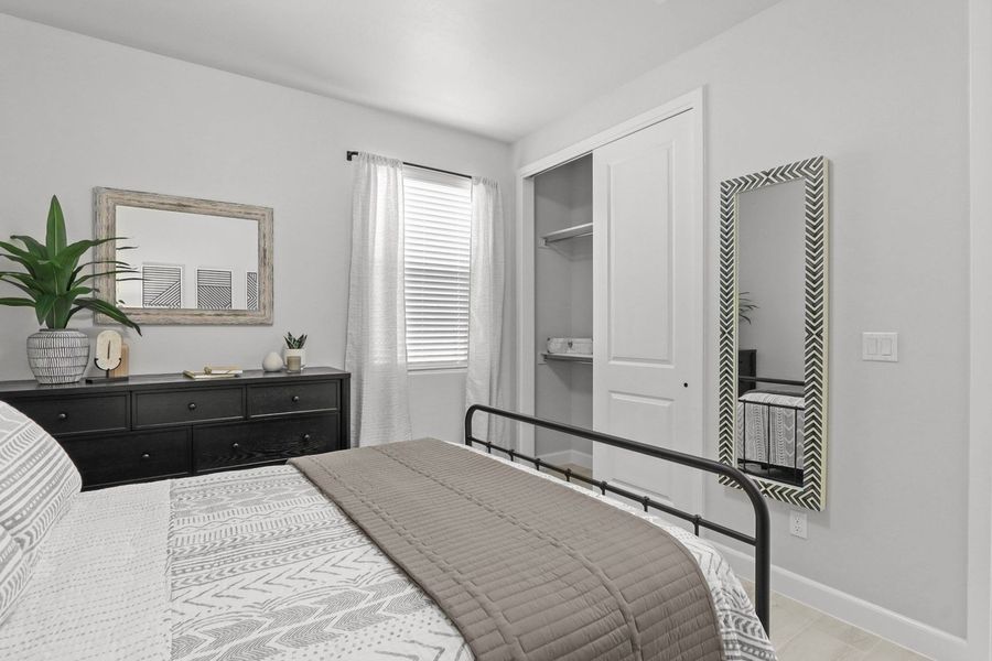 Furnished interior in a model home at Paseo Del Este in El Paso (Image 42).