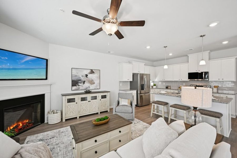 Furnished interior in a model home at Chastain Heights in Woodstock (Image 8).