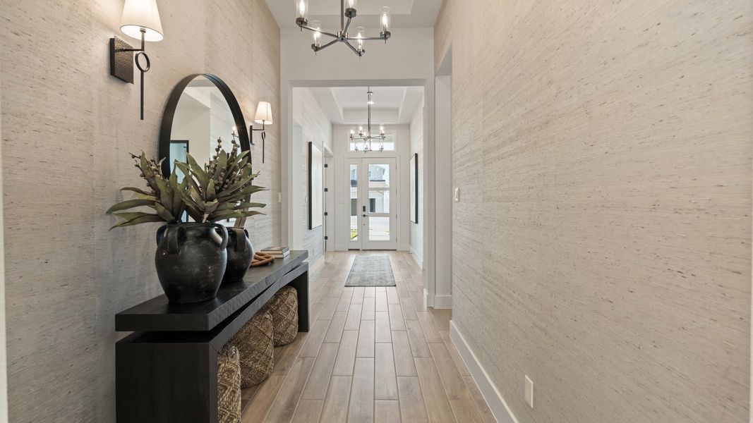 Furnished interior in a model home at Turnleaf 60' in Punta Gorda (Image 10).