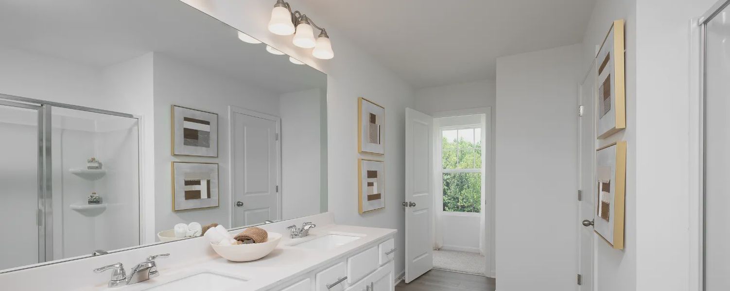 Furnished interior in a model home at Leydenview in Mableton (Image 6).