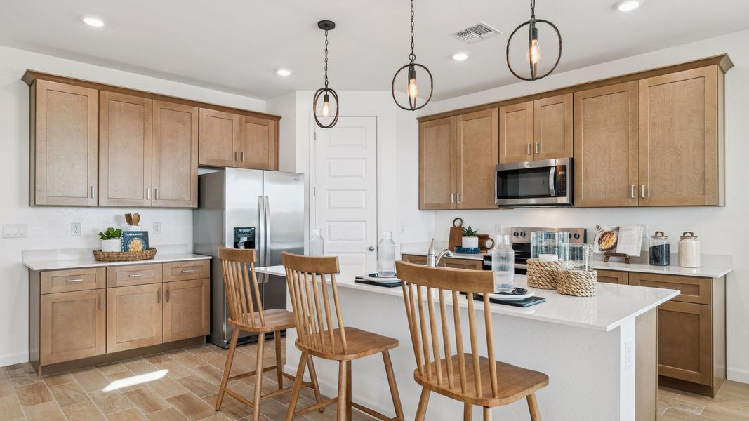 Furnished interior in a model home at Westpark in Buckeye (Image 10).