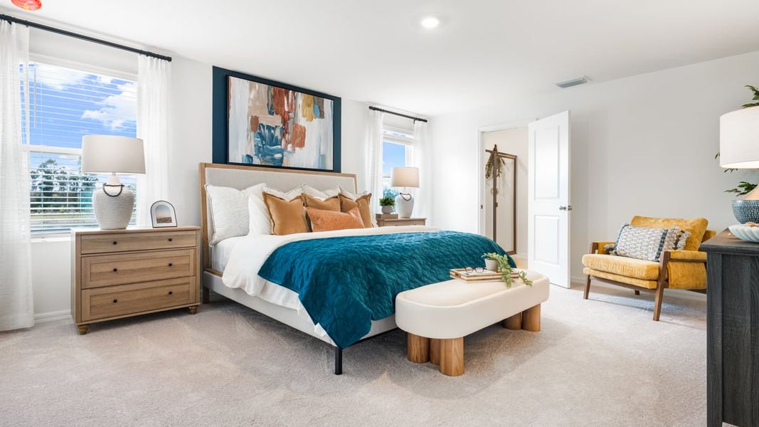 Furnished interior in a model home at Solena in North Fort Myers (Image 20).