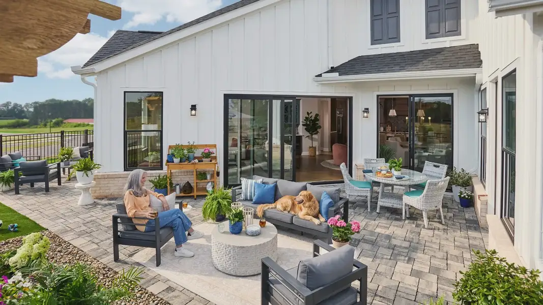 Exterior details of a home in The Courtyards at Bailey Farms, Dacula (Image 6).