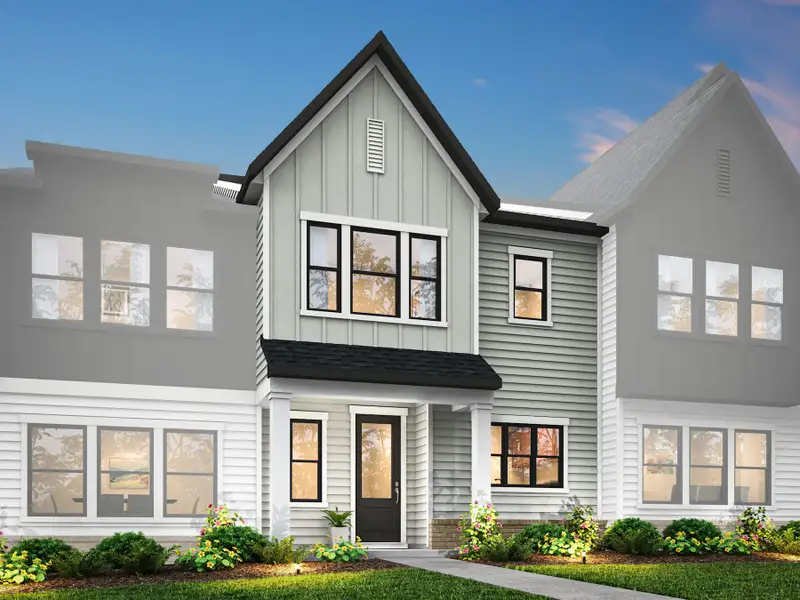 Front exterior of a home in the Grahym at Southbridge community, located in Fort Mill, SC (Image 4).