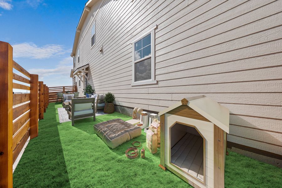 Exterior details of a home in The Aurora Highlands Horizon Collection, Aurora (Image 4).