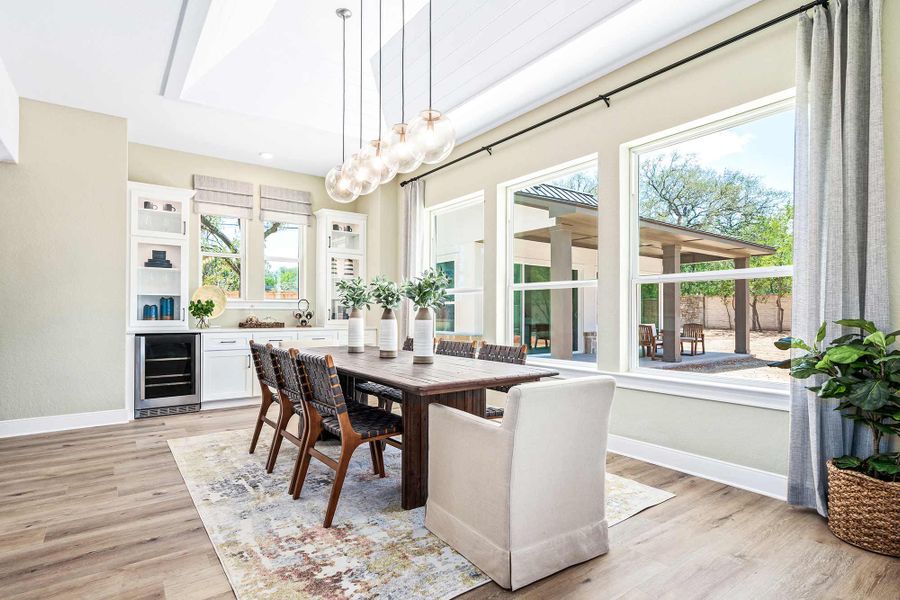 Furnished interior in a model home at Caliterra in Dripping Springs (Image 25). Furnished interior in a model home at Caliterra in Dripping Springs (Image 25).