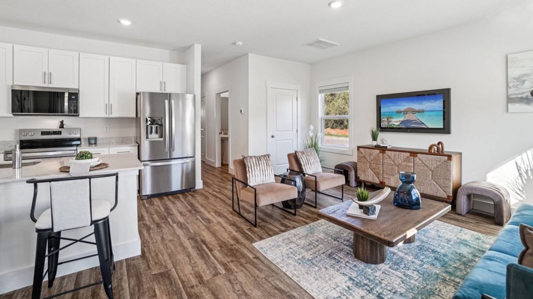 Furnished interior in a model home at The Arbor Townhomes in Kingsport (Image 5).