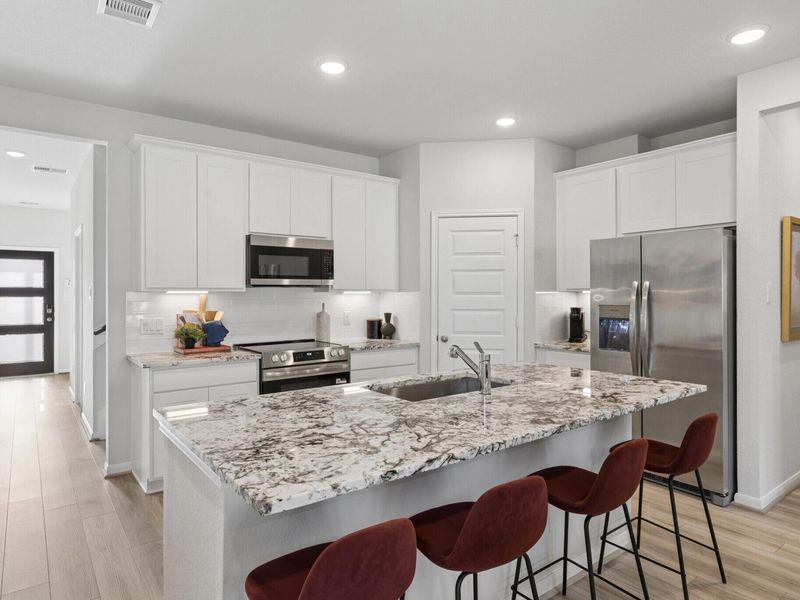 Furnished interior in a model home at Liberty Estates in Cleveland (Image 4).
