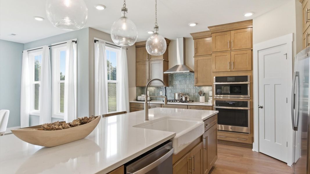 Furnished interior in a model home at Benjamin's Grove in Woodruff (Image 18).