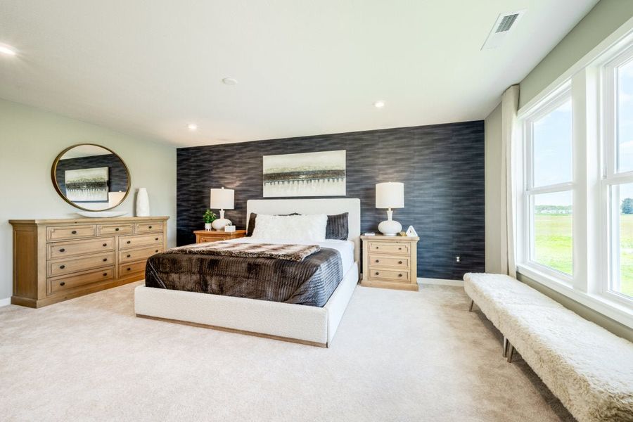 Furnished interior in a model home at Bridle Run in Louisville (Image 40).
