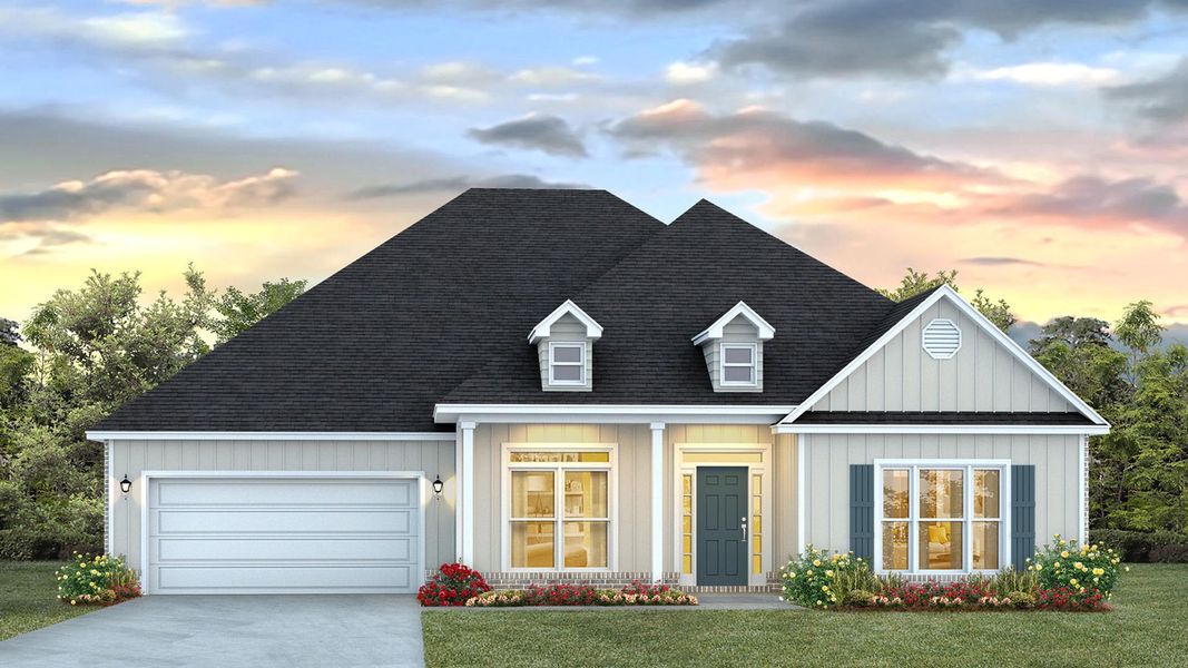 Front exterior of a home in the Holley Grove at Peach Creek - Waterfront Homes community, located in Santa Rosa Beach, FL (Image 6).