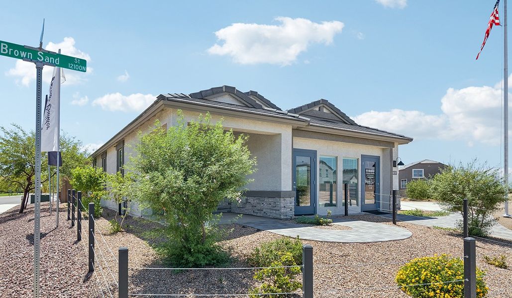 Front exterior of a home in the Coronet at Gladden Farms community, located in Marana, AZ (Image 45).