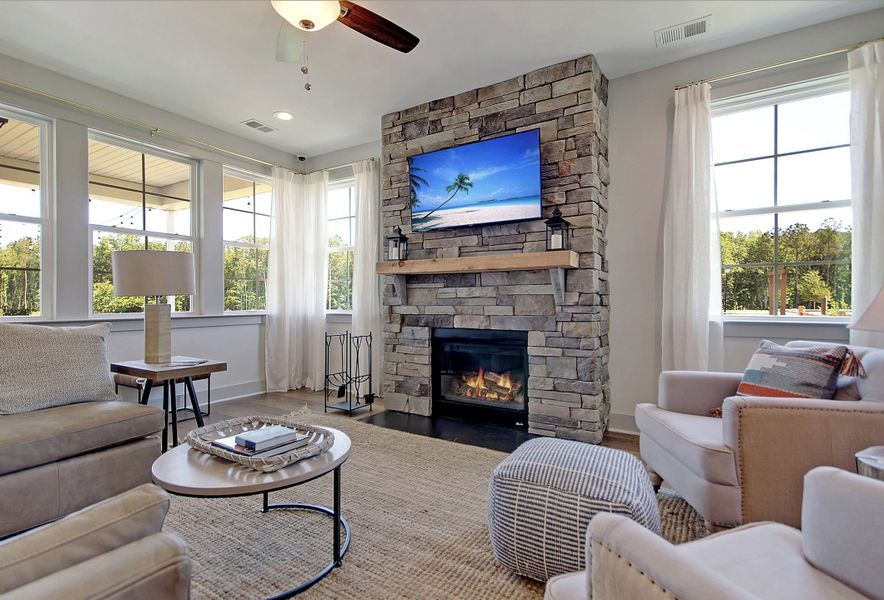 Furnished interior in a model home at Huckleberry Estates in Conway (Image 5). Furnished interior in a model home at Huckleberry Estates in Conway (Image 5).