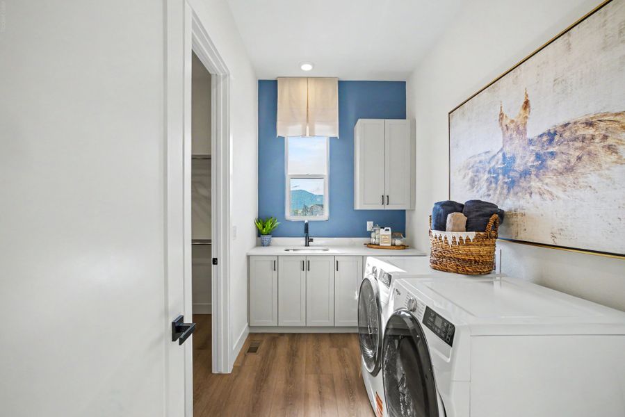 Furnished interior in a model home at Jackson Creek in Monument (Image 110).