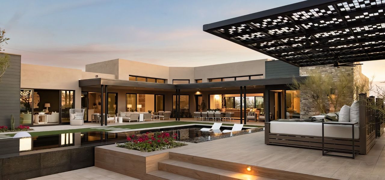 Front exterior of a home in the The Edge at Joy Ranch community, located in Scottsdale, AZ (Image 3).