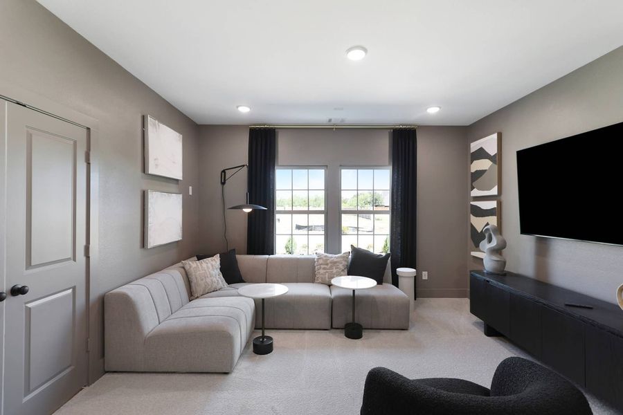 Furnished interior in a model home at Parkside in Denton (Image 12). Furnished interior in a model home at Parkside in Denton (Image 12).