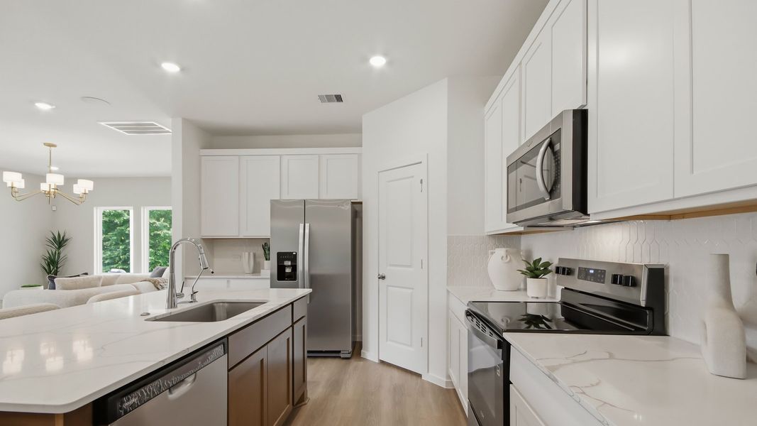 Furnished interior in a model home at Williams Reserve East in Conroe (Image 24).