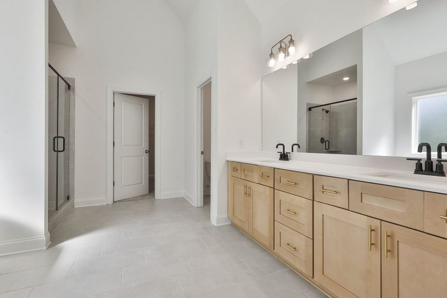 Furnished interior in a model home at Fox Hall Phase V in Senoia (Image 9).