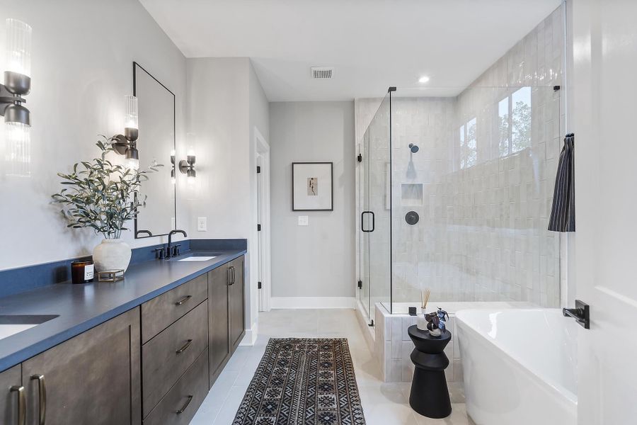 Furnished interior in a model home at Social Circle in Chattanooga (Image 23).