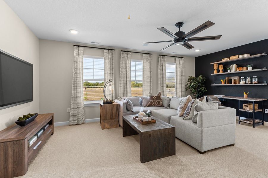 Furnished interior in a model home at Neill's Pointe in Angier (Image 19). Furnished interior in a model home at Neill's Pointe in Angier (Image 19).