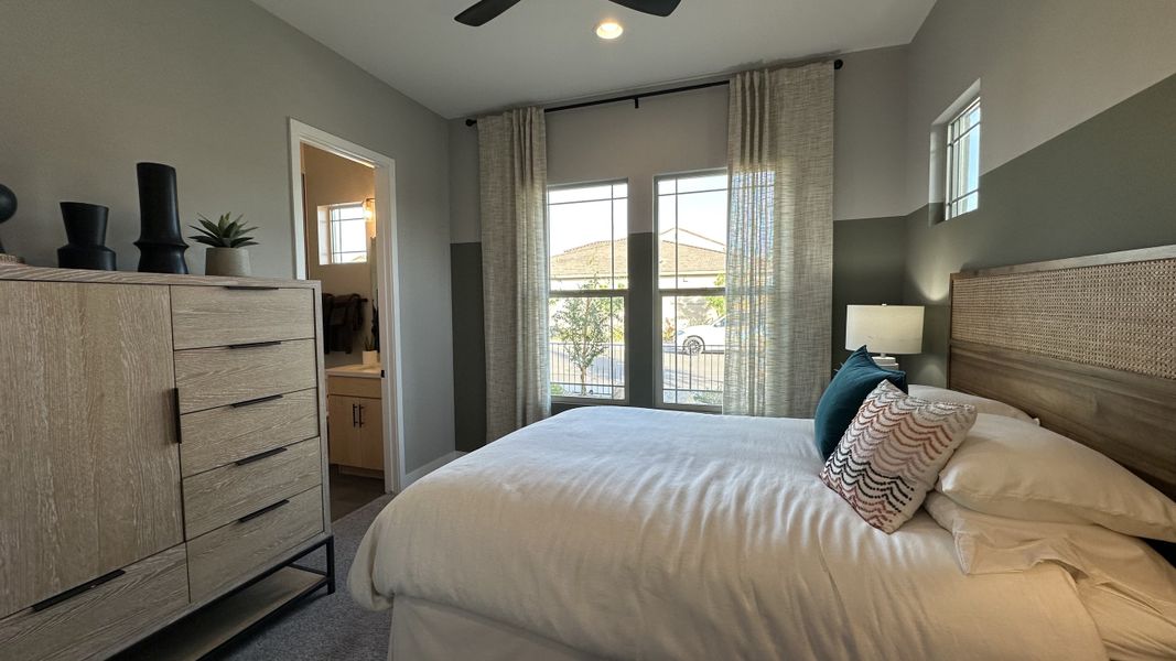 Furnished interior in a model home at Stonehaven Expedition Collection in Glendale (Image 24).