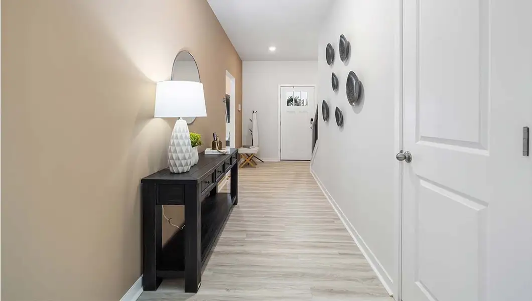 Furnished interior in a model home at Cardinal Creek in Charlotte (Image 5).