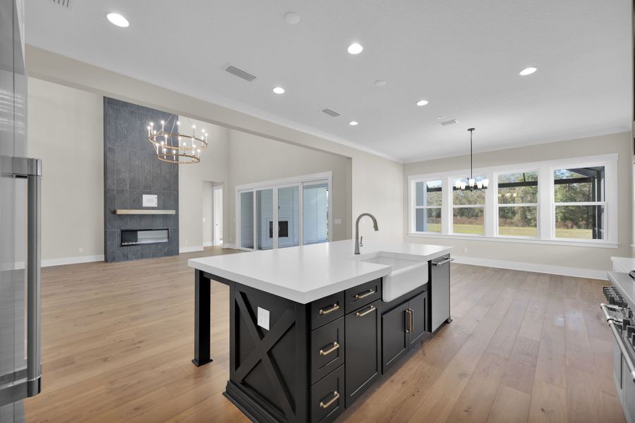 Furnished interior in a model home at Hidden Creek at SilverLeaf in St. Augustine (Image 36).