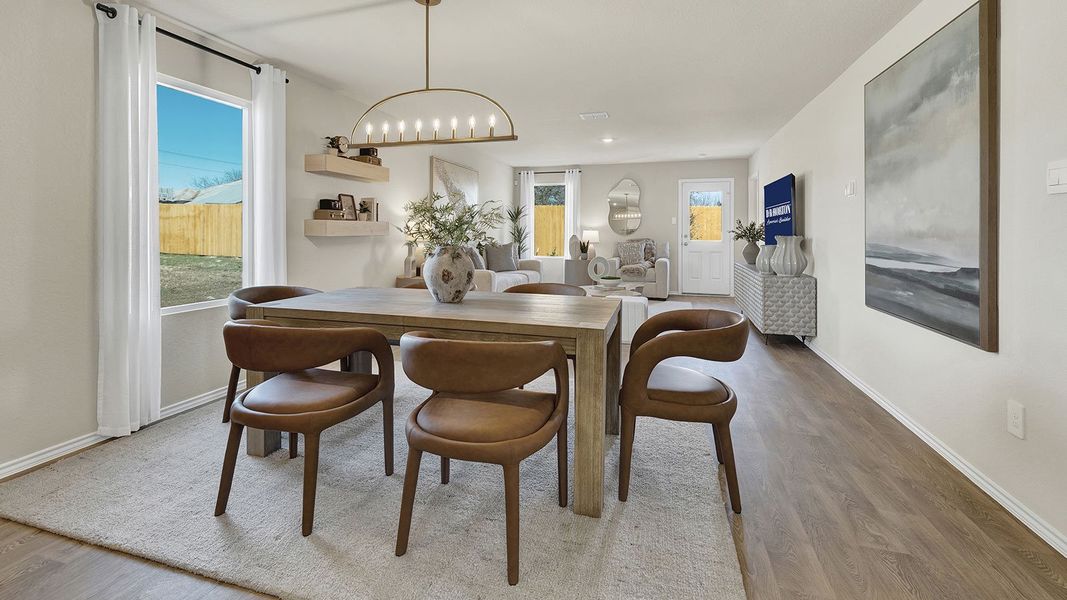 Furnished interior in a model home at Spring Valley in New Braunfels (Image 9).