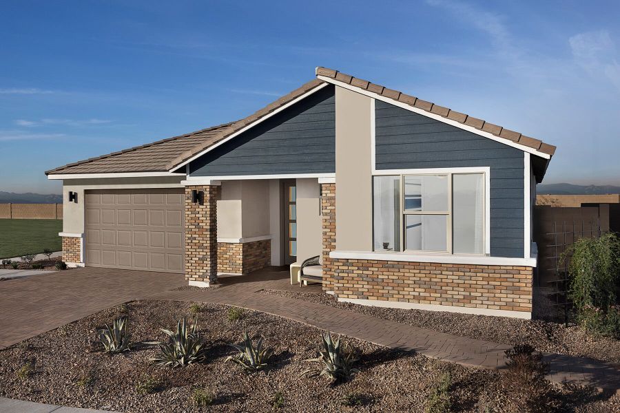 Front exterior of a home in the Las Ventanas community, located in Goodyear, AZ (Image 27).