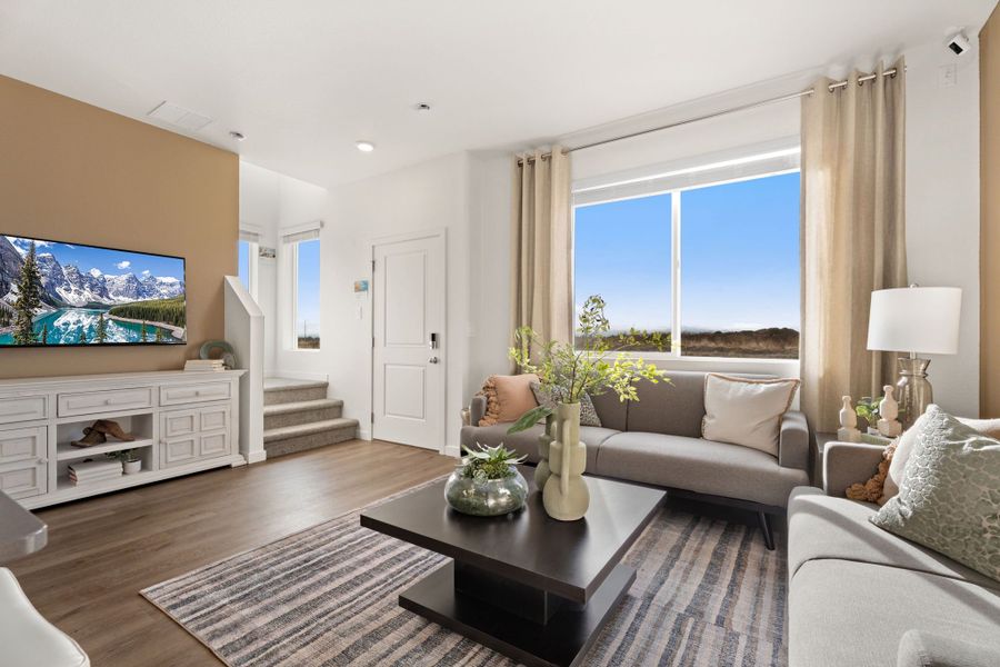 Furnished interior in a model home at Conestoga in Ault (Image 20).