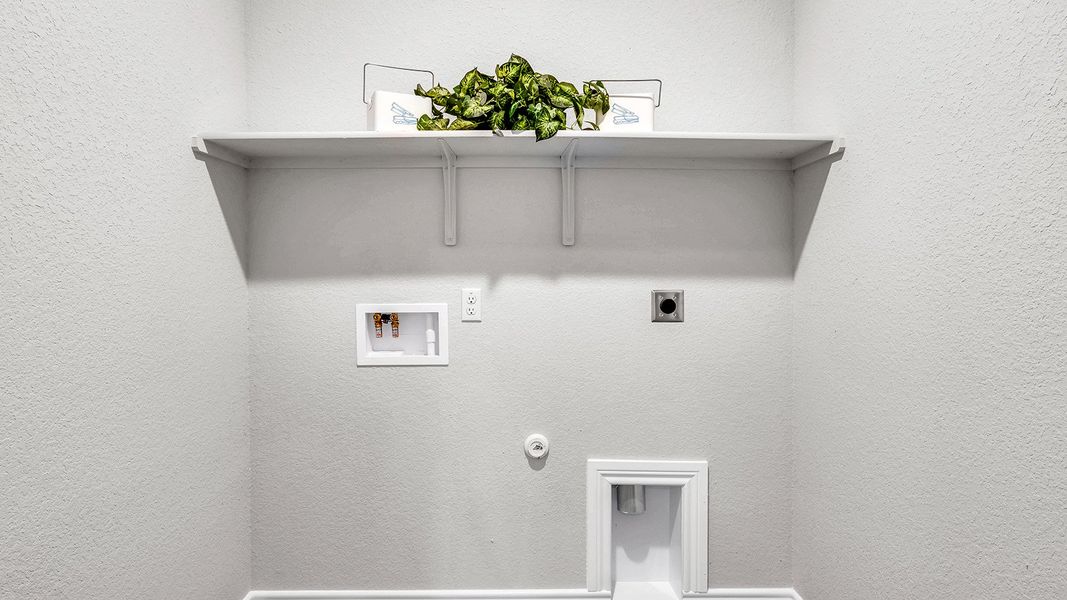 Furnished interior in a model home at Three Creeks - Colt Creek in Belton (Image 24).