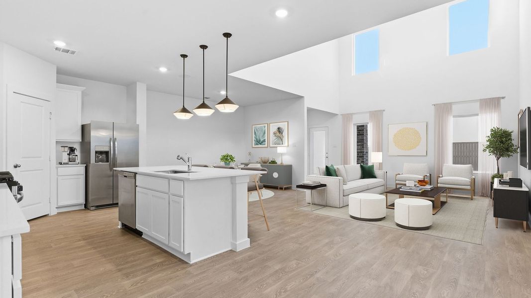 Furnished interior in a model home at Emberly in Beasley (Image 8).