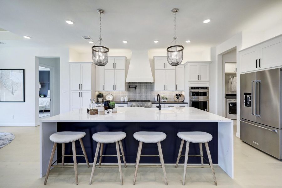 Furnished interior in a model home at Flora - Coming Soon - 60' in Hutto (Image 3).